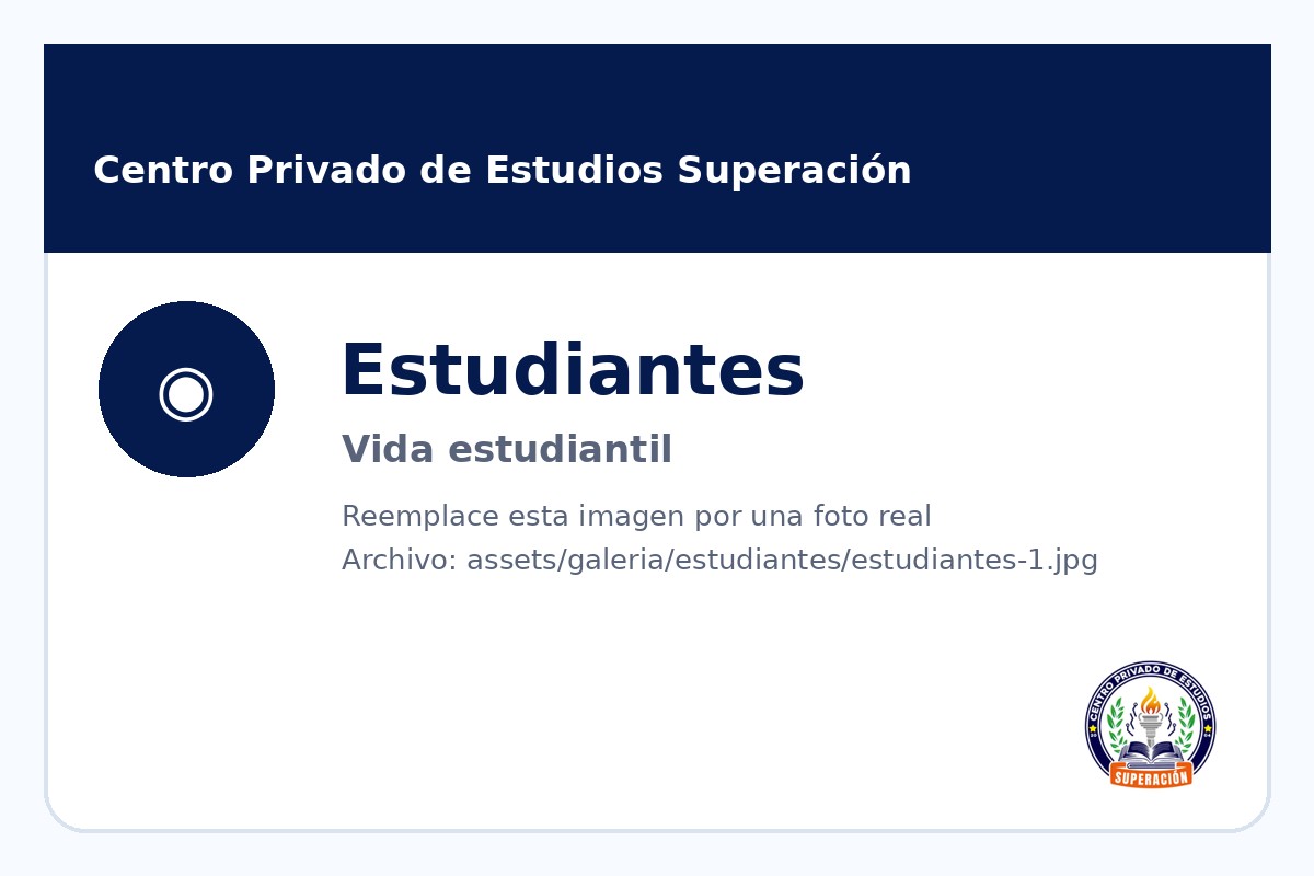 Fotografía de estudiantes del Centro Privado de Estudios Superación